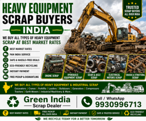 Heavy Equipment Scrap Buyer in India